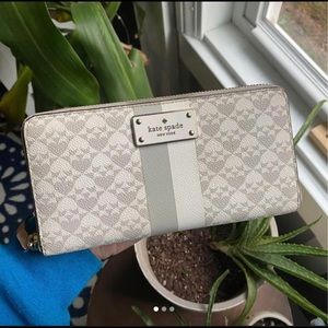 Kate Spade Gray/White Wallet